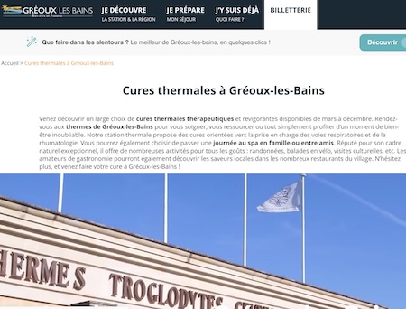 Cures thermales à Gréoux-les-Bains